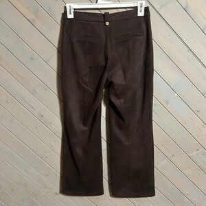 Marc New York Andrew Marc Women's Brown Faux Suede Bootcut Dress Pants Size 6